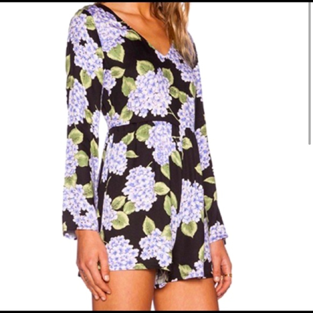 Mink Pink - Long Sleeved Floral Romper